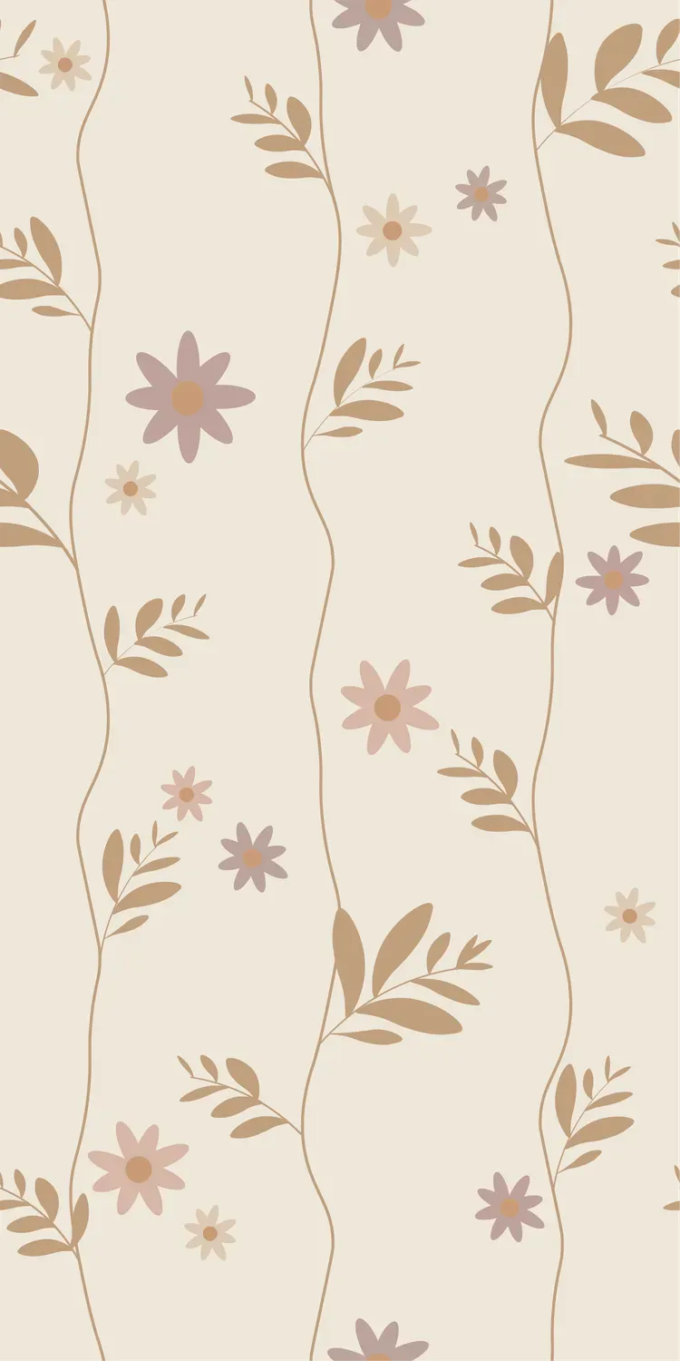 Little Amour Daisy behangstaal rose kleurstaal print