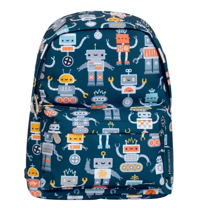 A Little Lovely Company Robots rugzakje robotprint