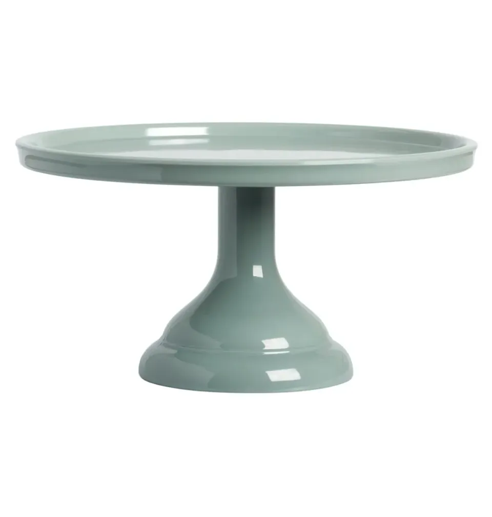 A Little Lovely Company taartplateau klein saliegroen melamine