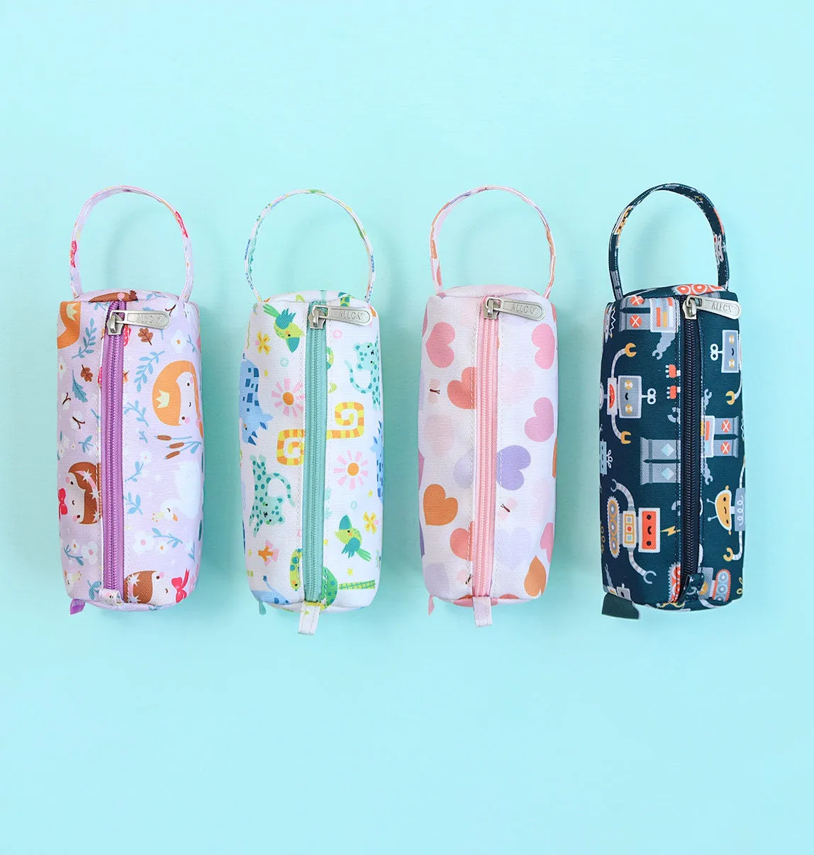A Little Lovely Company Hartjes etui gevoerd met handvat