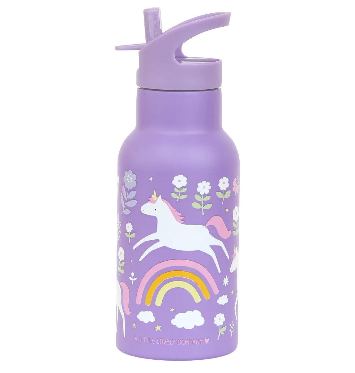 A Little Lovely Company Unicorn Dreams rvs drinkfles 350 ml