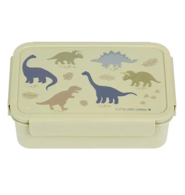 A Little Lovely Company Dinosaurussen bento lunchbox groen