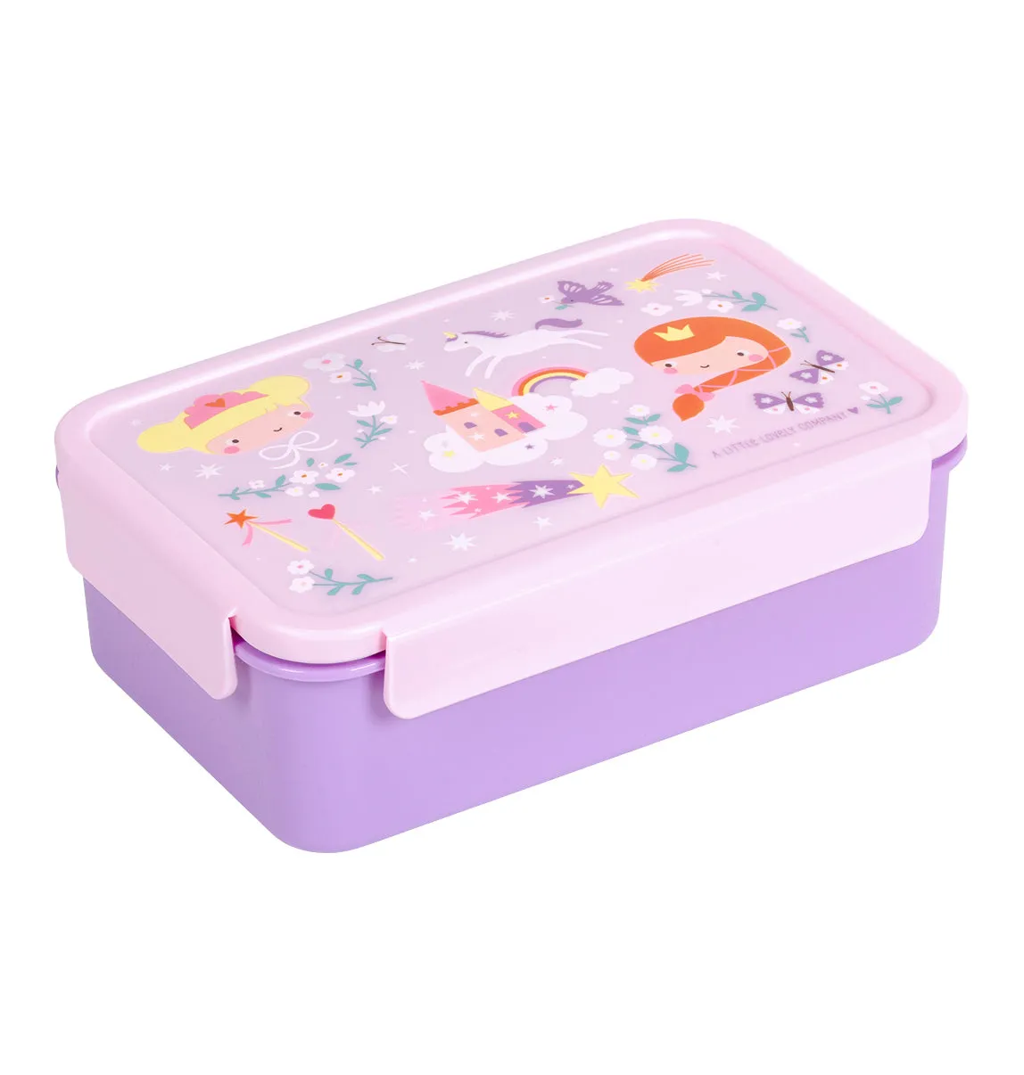 A Little Lovely Company Prinsessen bento lunchbox 1,2 liter roze
