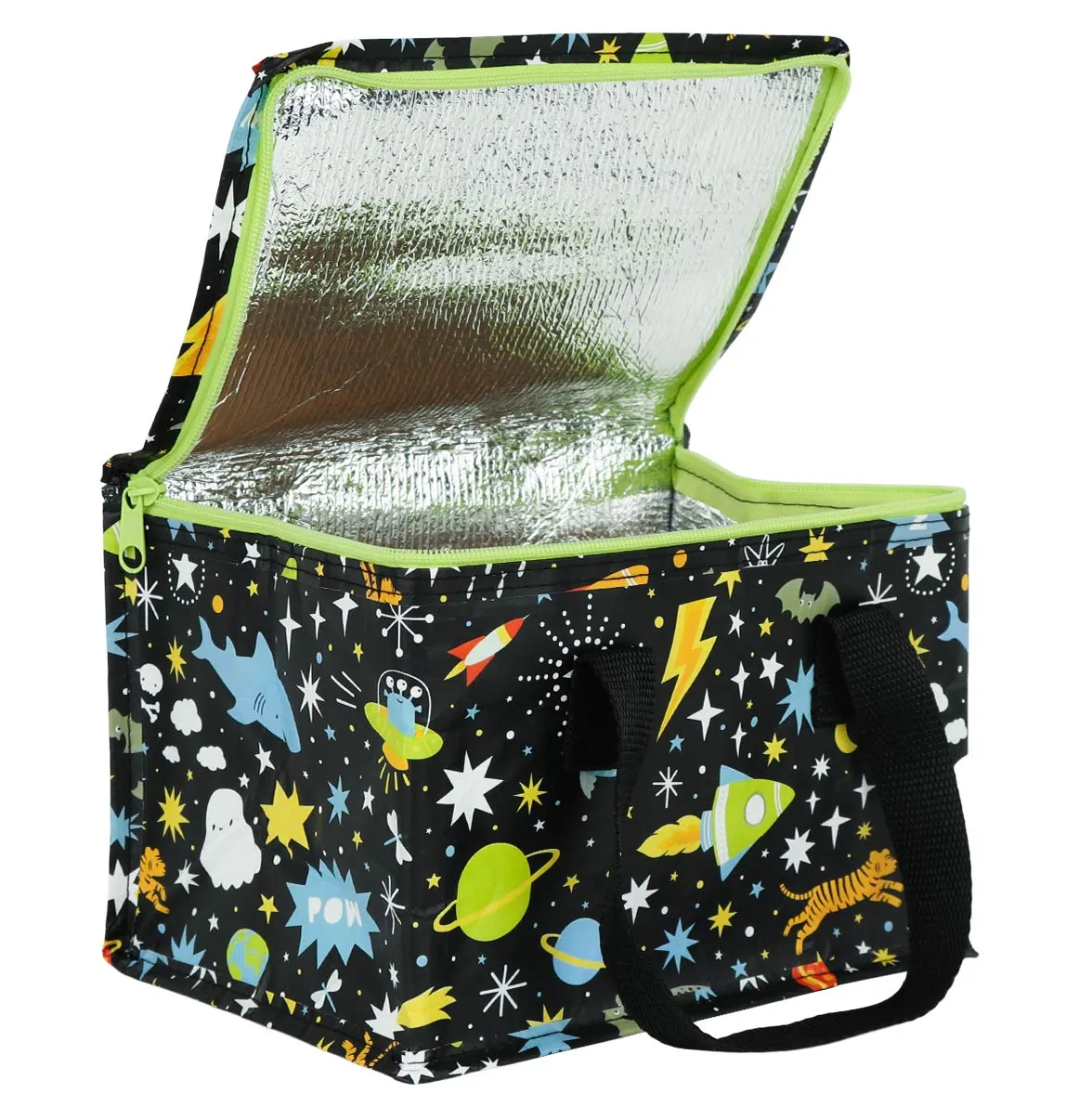 A Little Lovely Company Galaxy koeltasje zwart recycled plastic