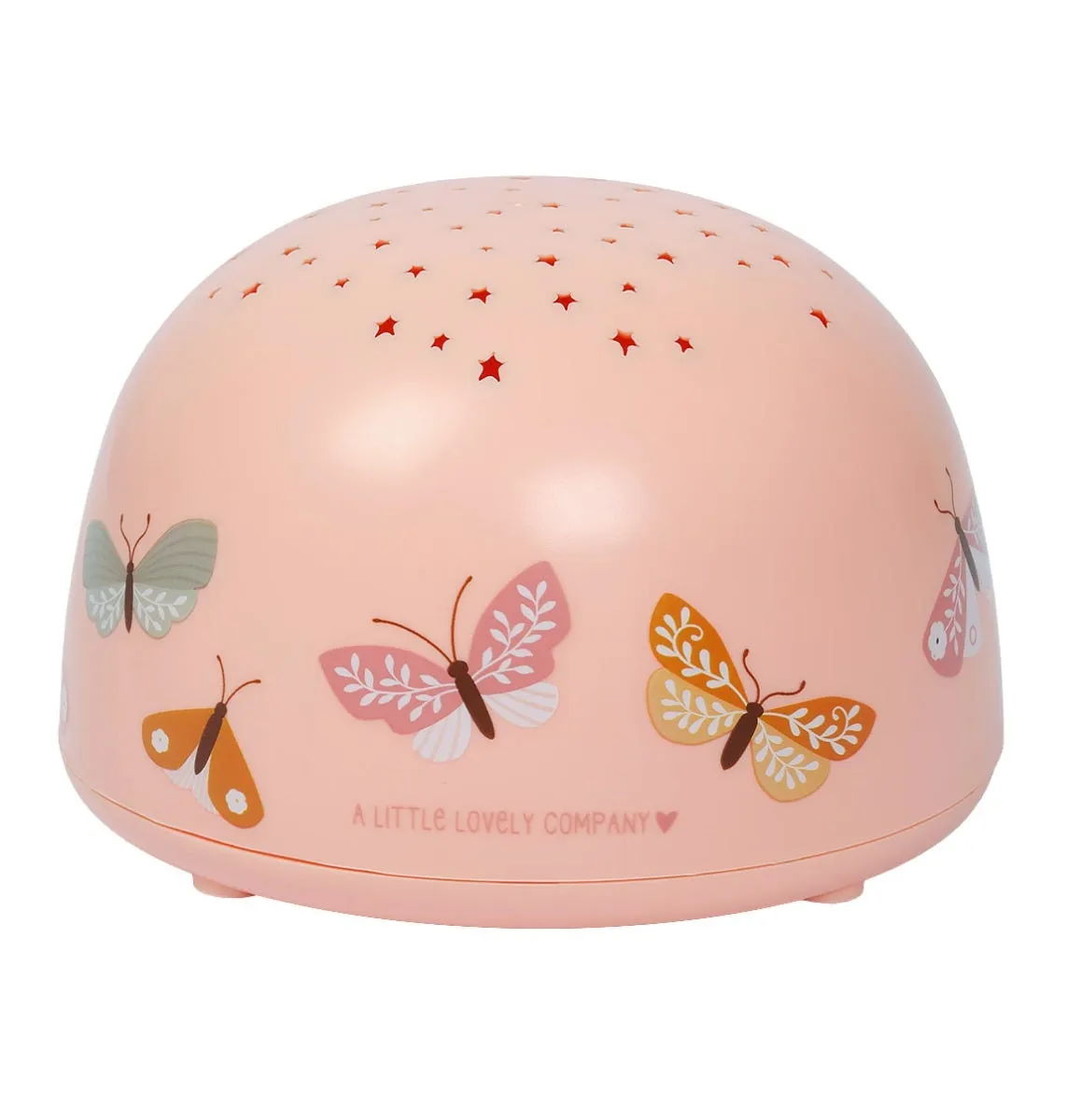 A Little Lovely Company Vlinders projectorlamp roze met timer