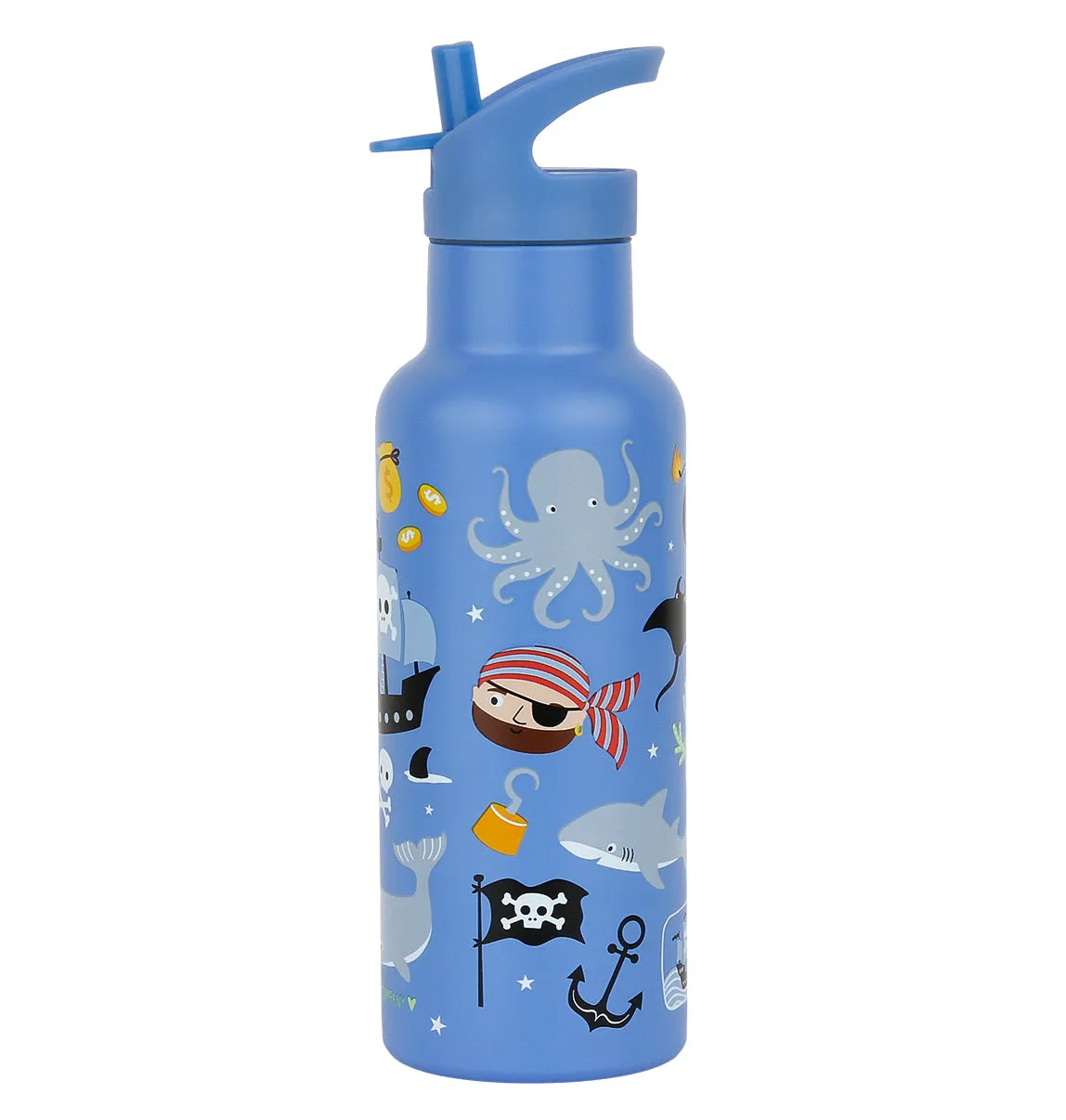 A Little Lovely Company XL Drinkfles Piraten RVS 500 ml