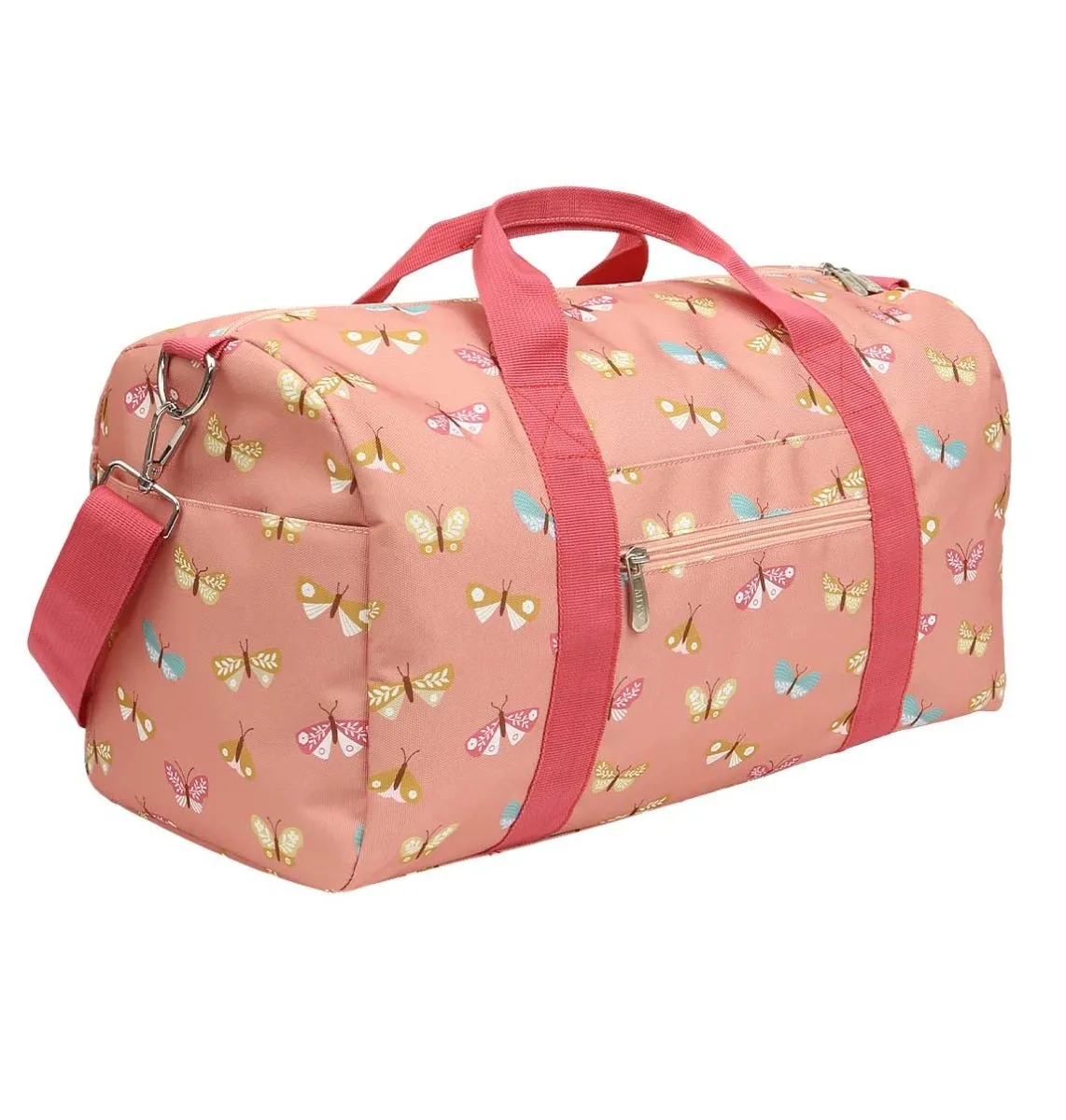 A Little Lovely Company Vlinders weekendtas roze handbagage