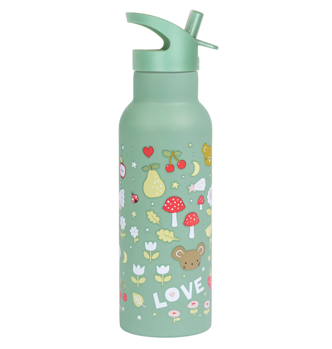 A Little Lovely Company Joy XL rvs drinkfles 500 ml
