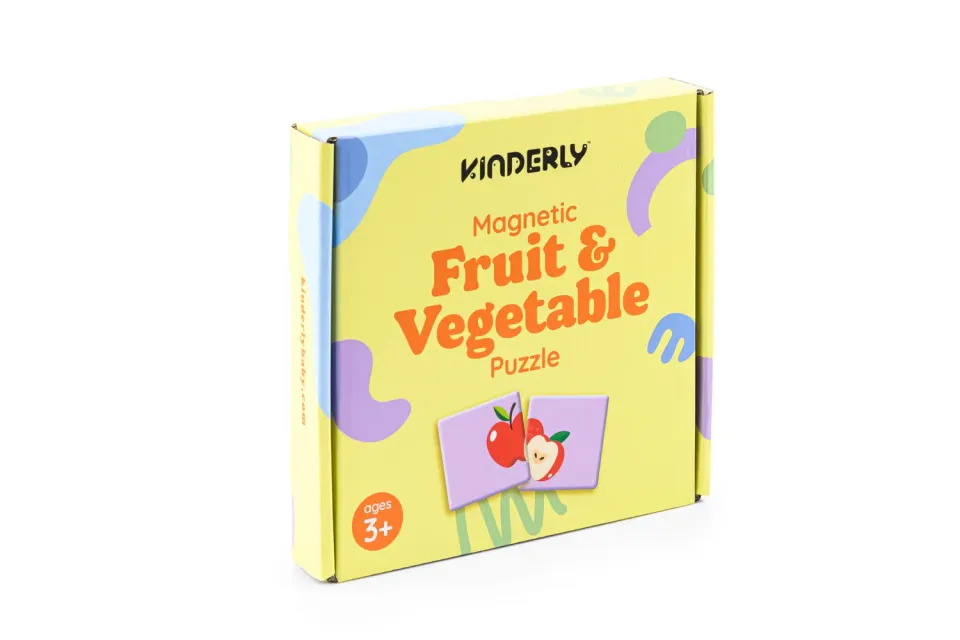 Kinderly Baby Magnetische Puzzel Groente Fruit 40-delig