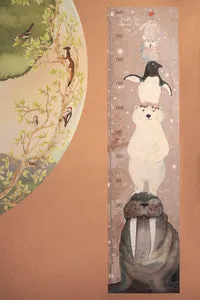 Hartendief Walrus meetlat 30x120 cm vinyl herplakbaar