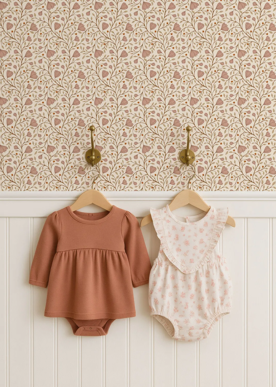 Little Amour Petit Garden bloemenbehang 1 rol rose
