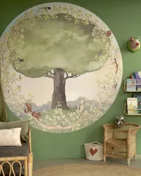 Hartendief Earth Tree L behangcirkel 190 cm mat