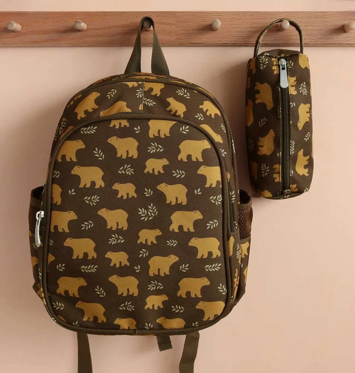 A Little Lovely Company Beren etui bruin polyester