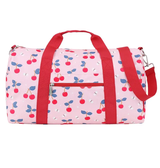 A Little Lovely Company Kersen weekendtas roze handbagage