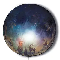 Hartendief Ga Slapen Maan wandlamp 45 cm sterren