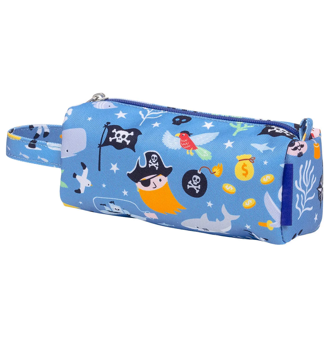 A Little Lovely Company Piraten etui blauw gevoerd handvat
