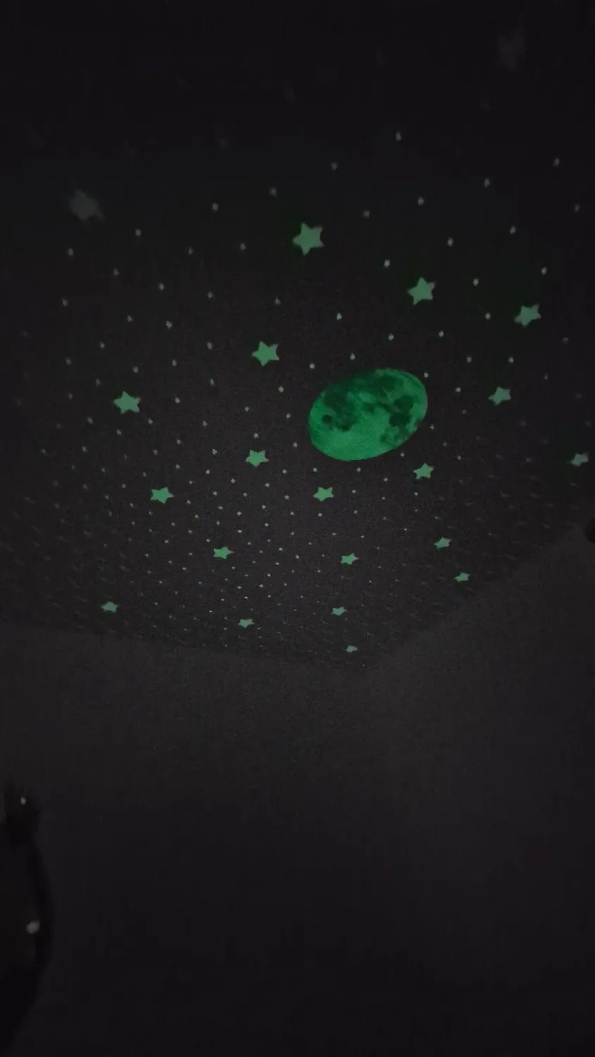 Lilimaus Leuchtsterne Glow in the Dark Sterren 100 Stuks