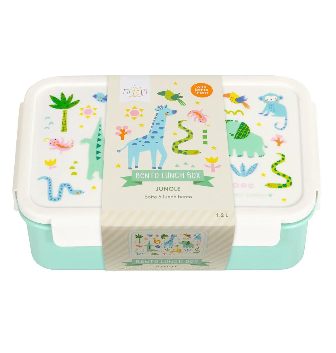 A Little Lovely Company Jungle bento lunchbox 1,2 liter