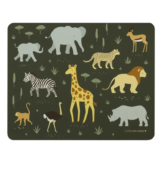 A Little Lovely Company Savanne placemat grijs antislip