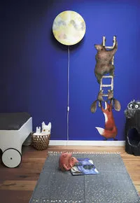 Hartendief Moonkiss wandlamp maan wit 45cm kinderkamer