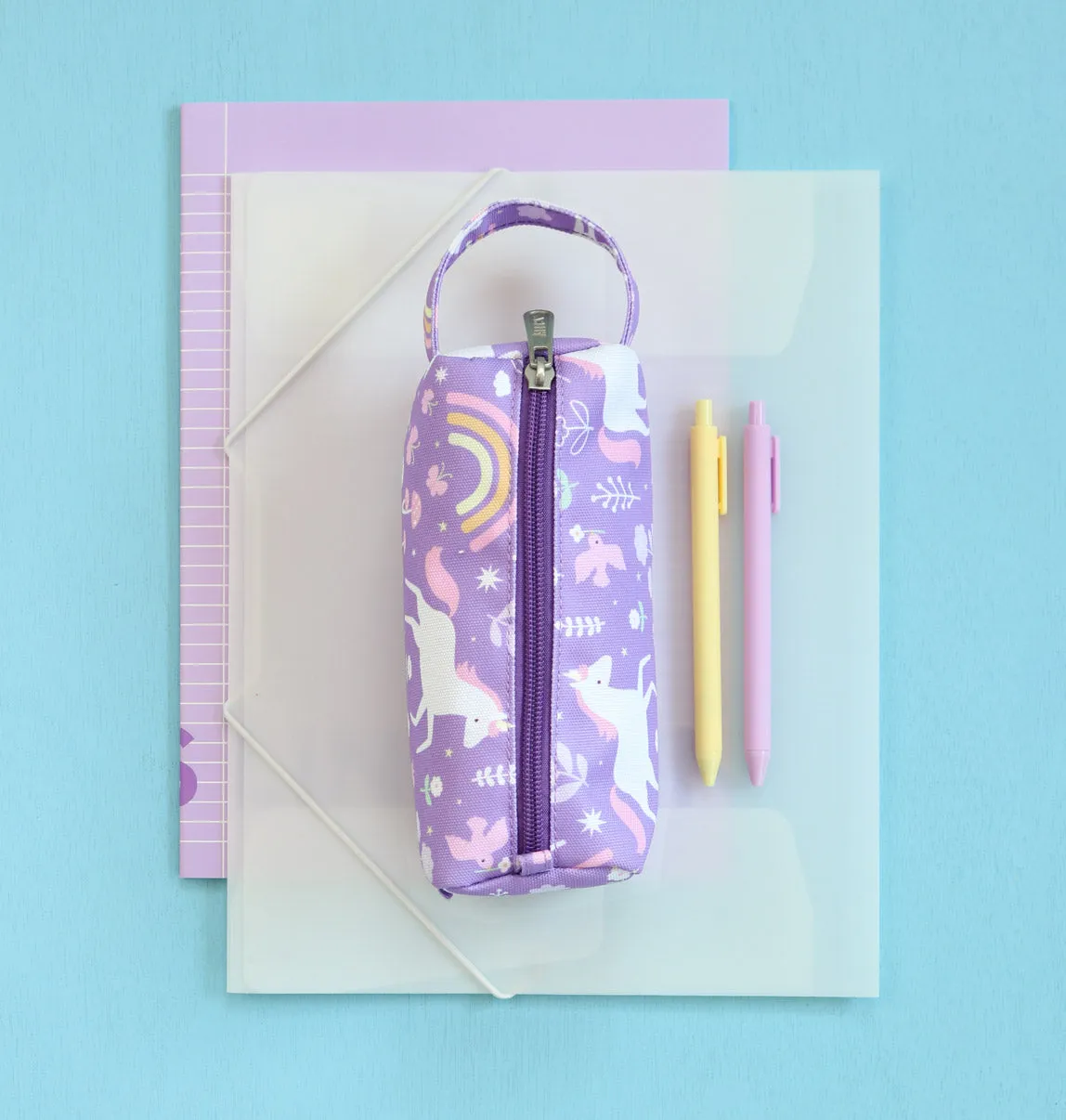 A Little Lovely Company Unicorn Dreams etui paars