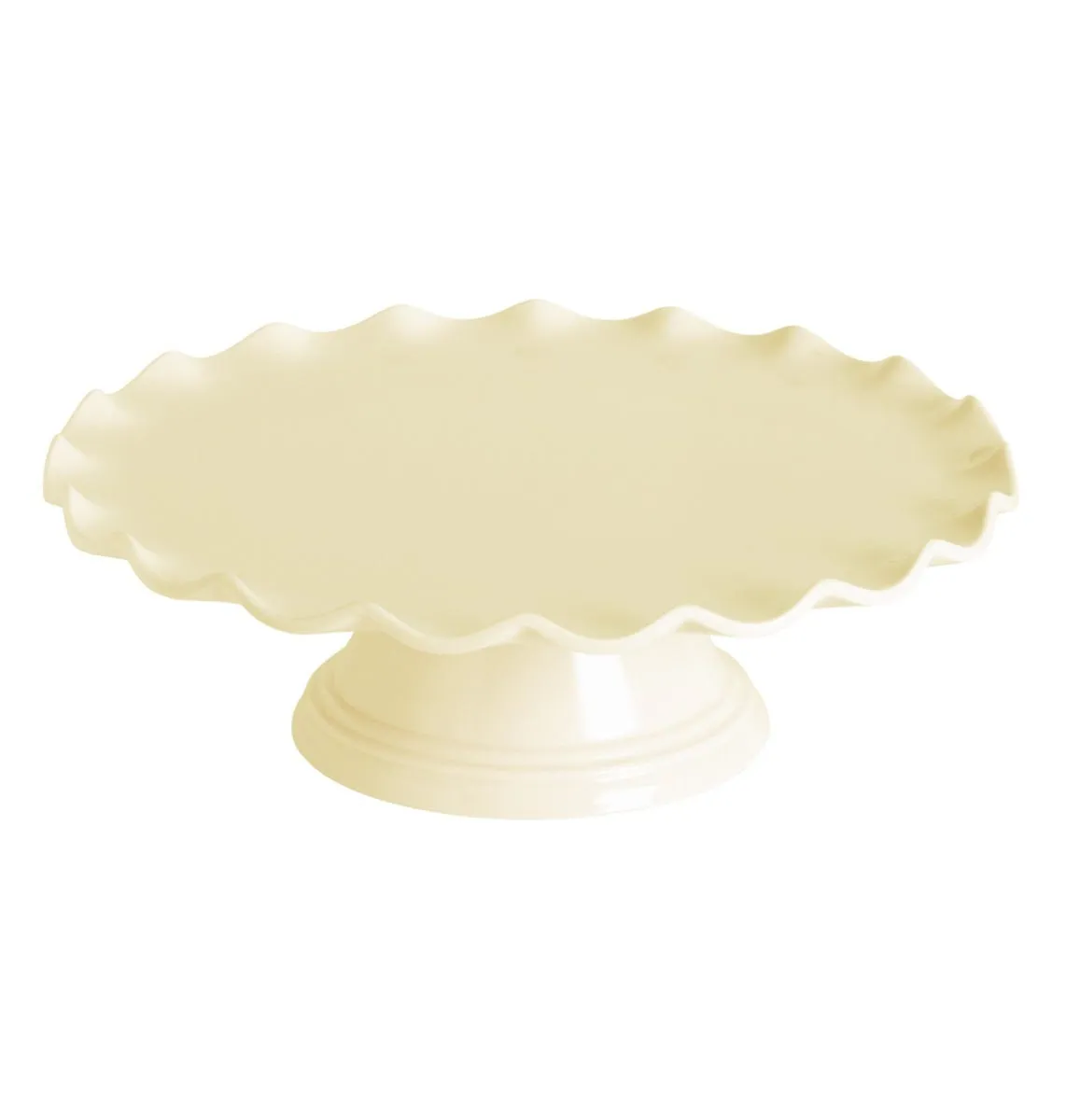 A Little Lovely Company Taartplateau Golfjes vanille creme melamine