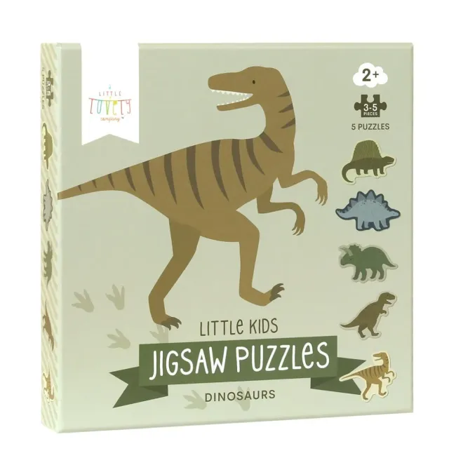 A Little Lovely Company Dinosaurussen puzzels 5-in-1 vanaf 2 jaar