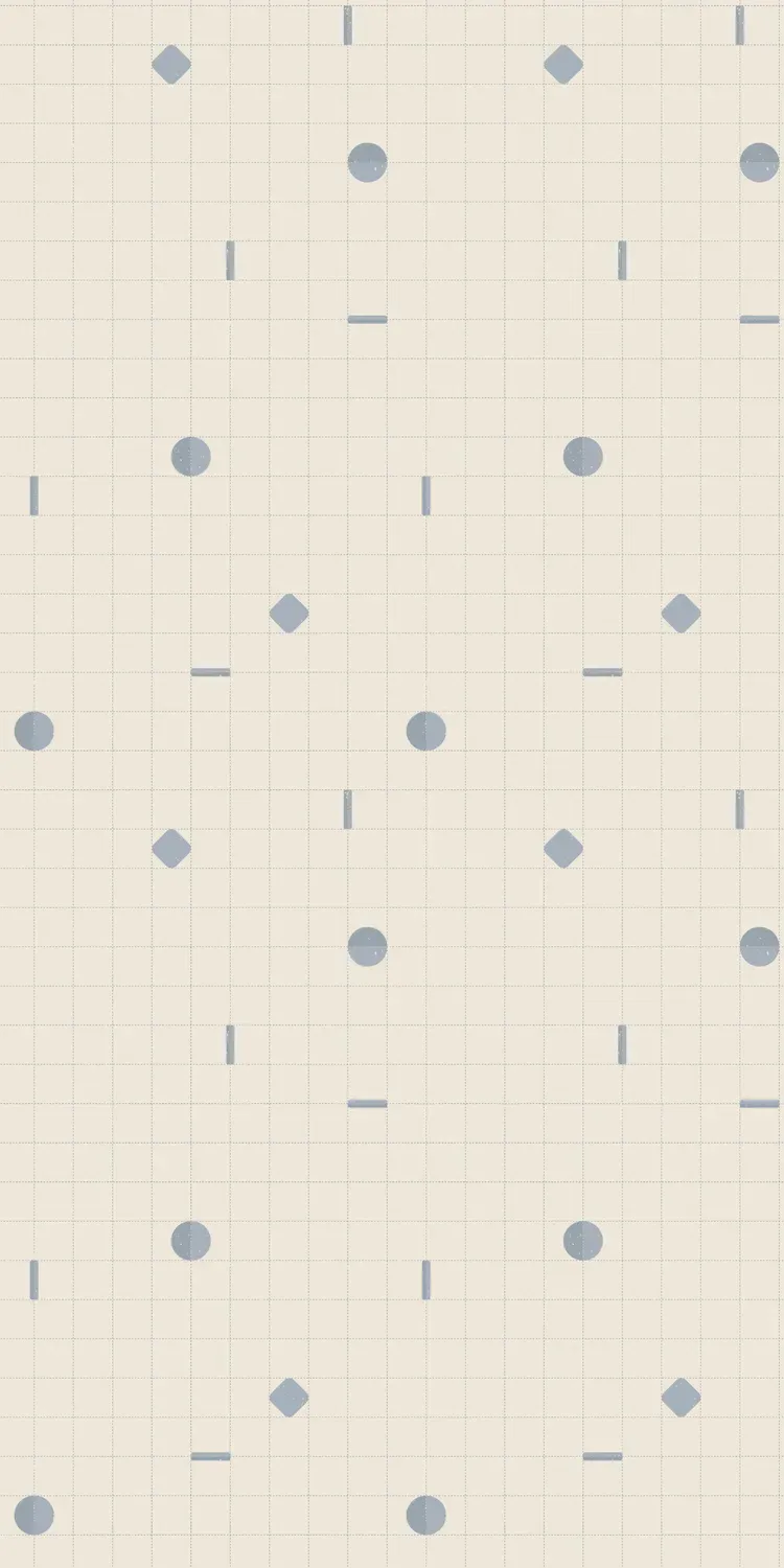 Little Amour Playful Grid blue behangstaal ruitjes blauw