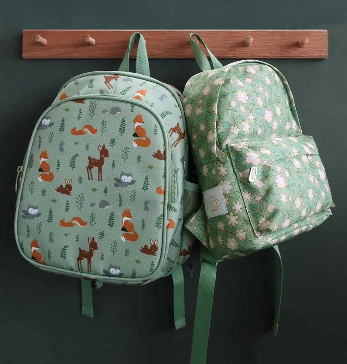 A Little Lovely Company Bosvriendjes rugzak mintgroen