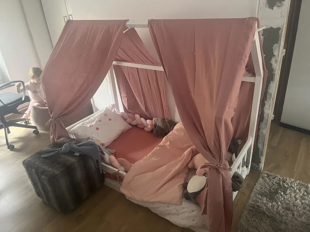 Lilimaus Hausbett Himmel Set huisbedset 4-delig muslin