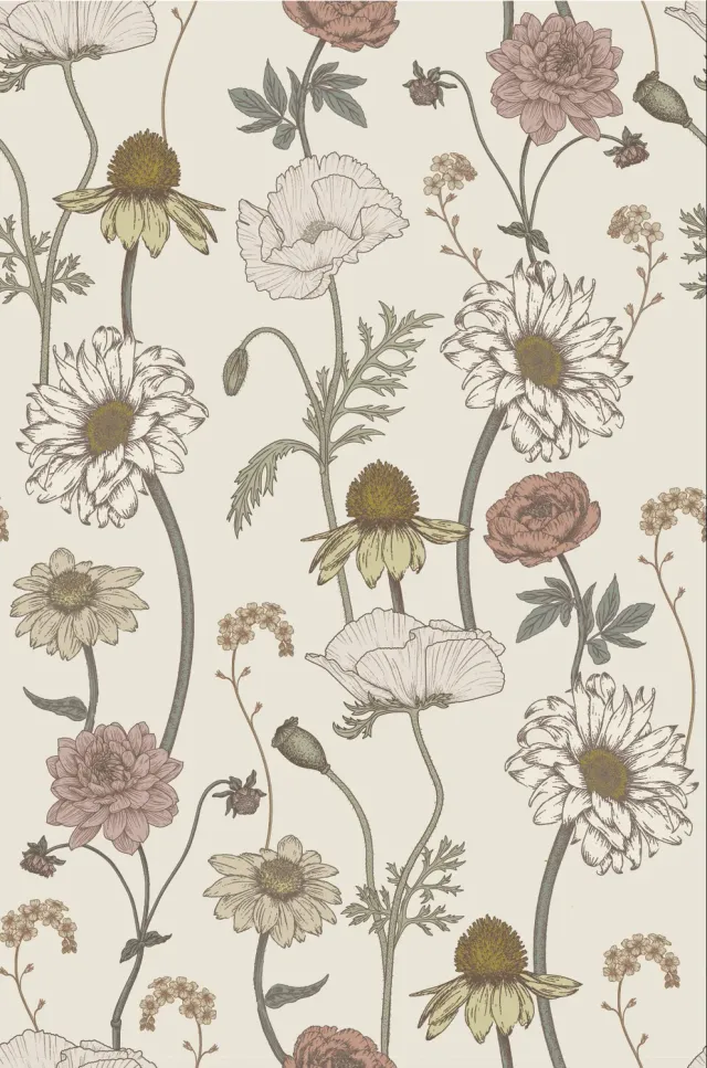 Little Amour Fleur d'amour behangstaal bloem zacht