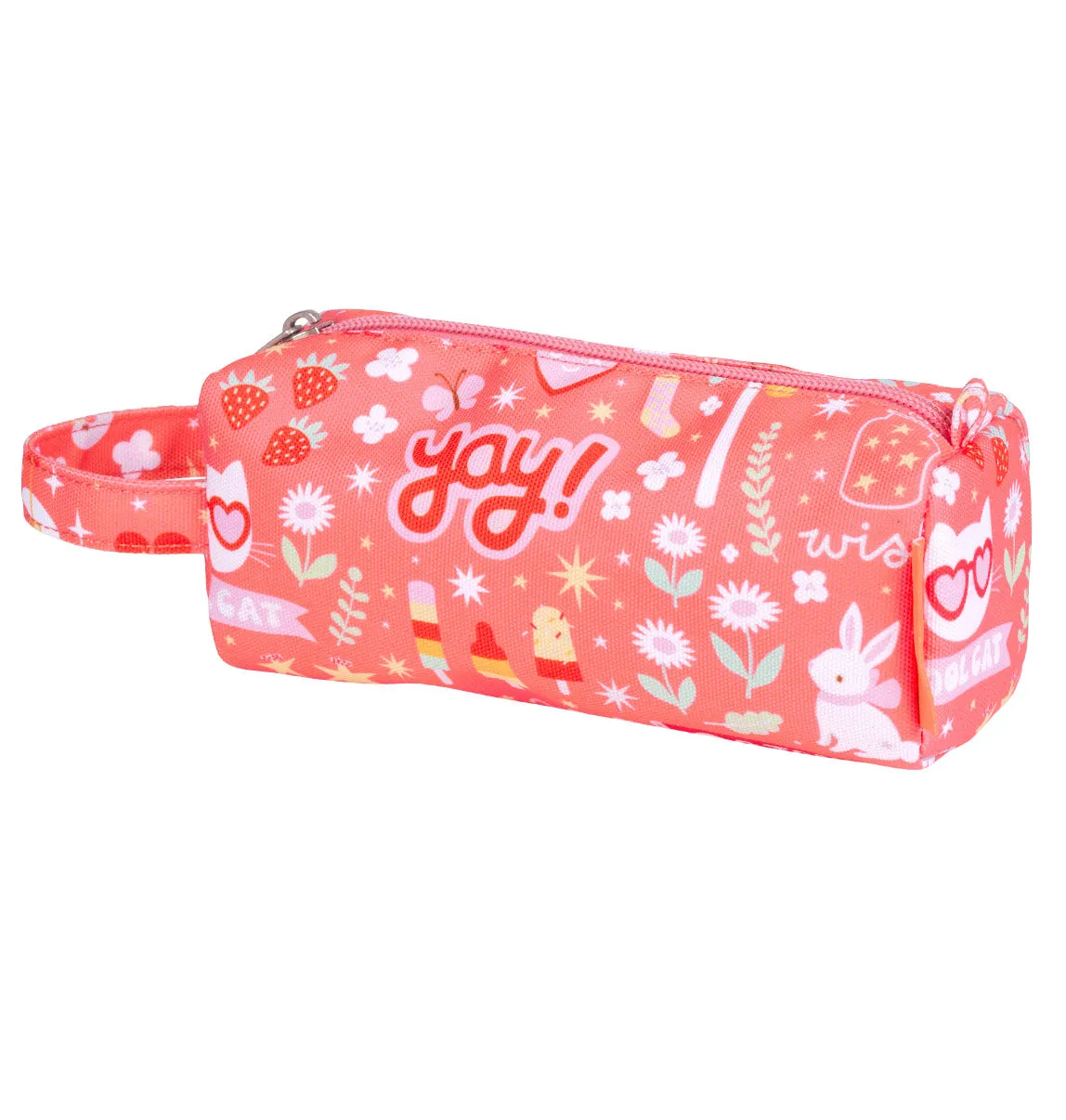A Little Lovely Company Fun etui koraalroze gevoerd
