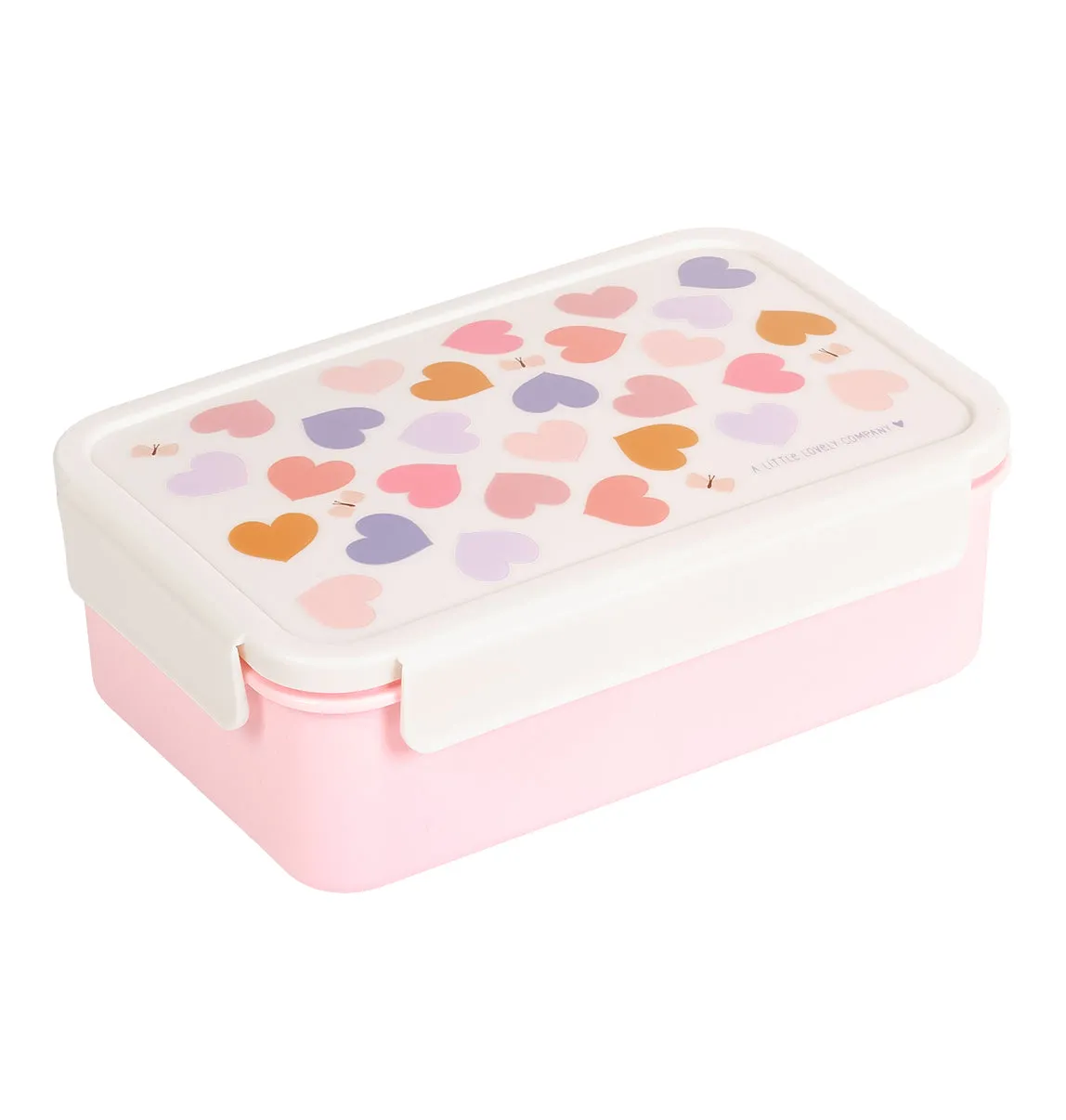 A Little Lovely Company Hartjes bento lunchbox 1,2 liter met vakken