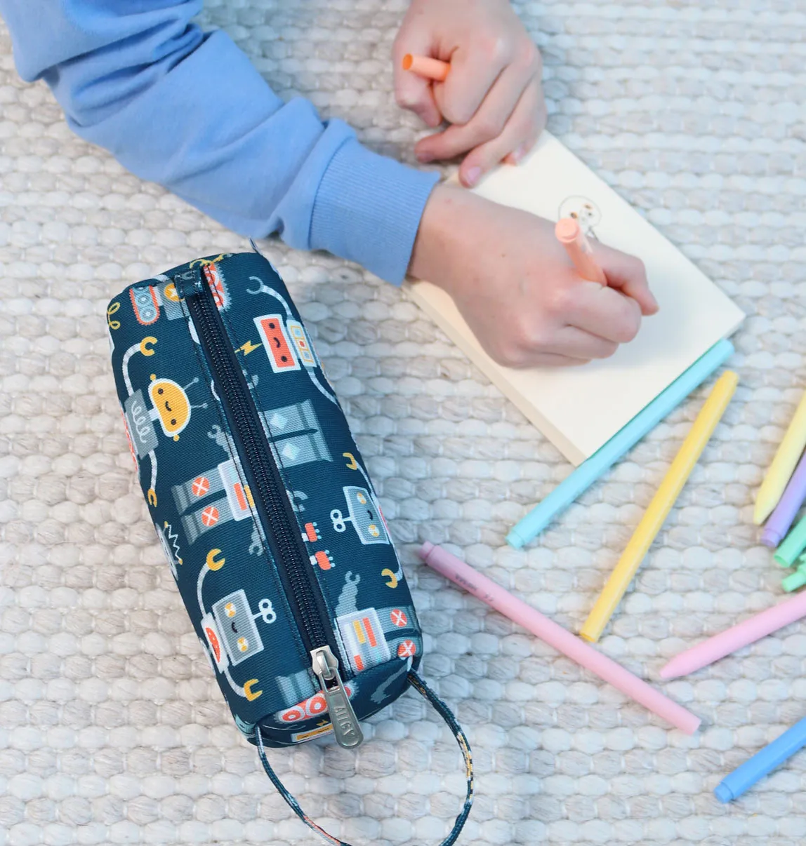 A Little Lovely Company Robots etui met handvat