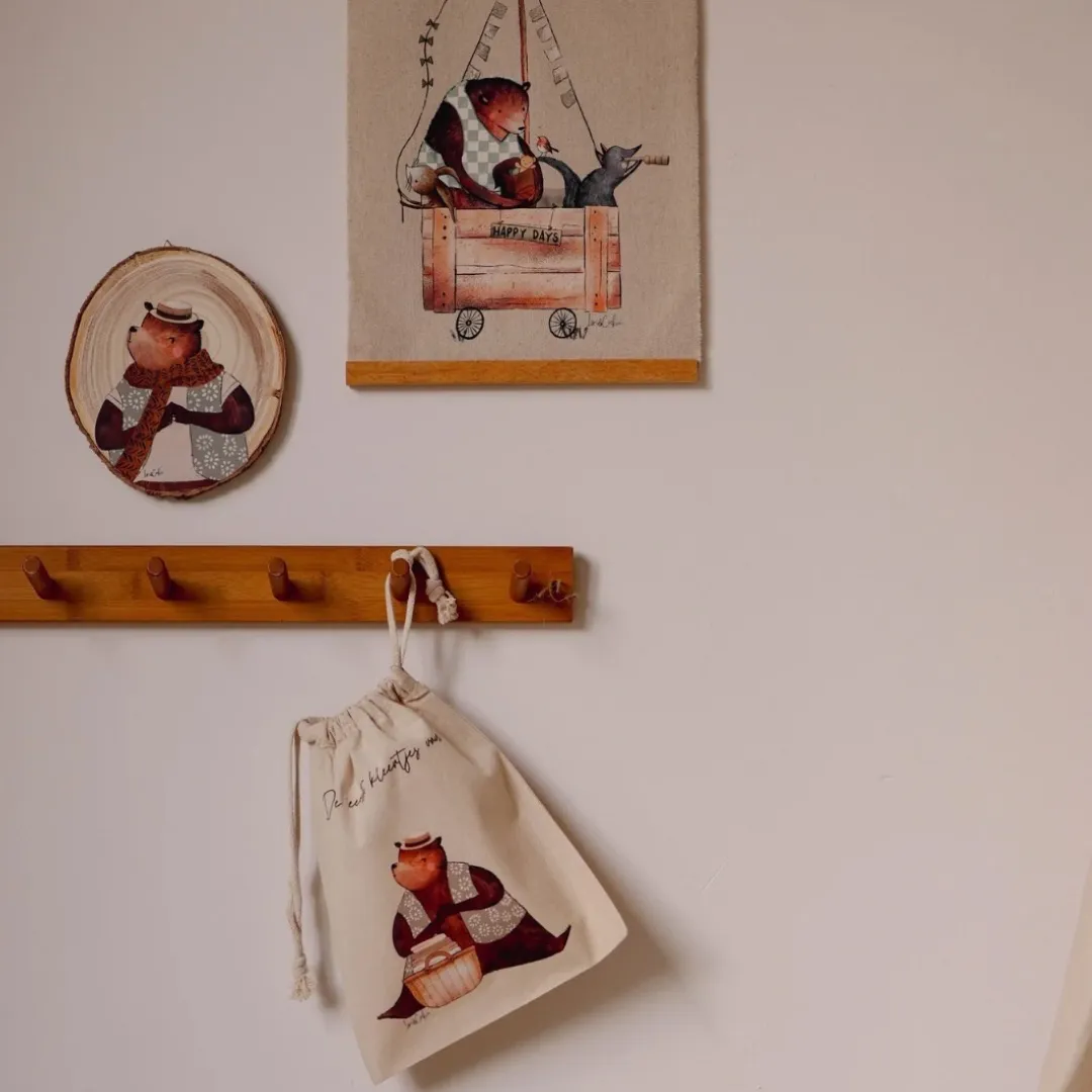Lori & Cookie Mijn eerste kleertjes bewaarzakje XL katoen