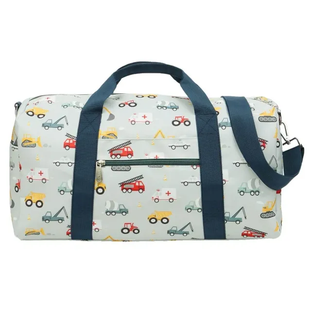 A Little Lovely Company Voertuigen weekendtas blauw handbagage