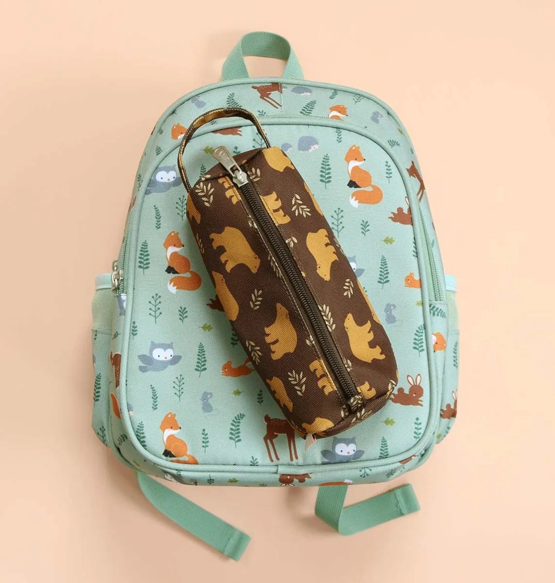 A Little Lovely Company Beren etui bruin polyester