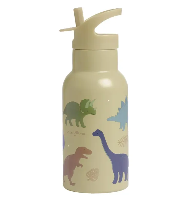 A Little Lovely Company Dinosaurussen RVS drinkfles 350 ml