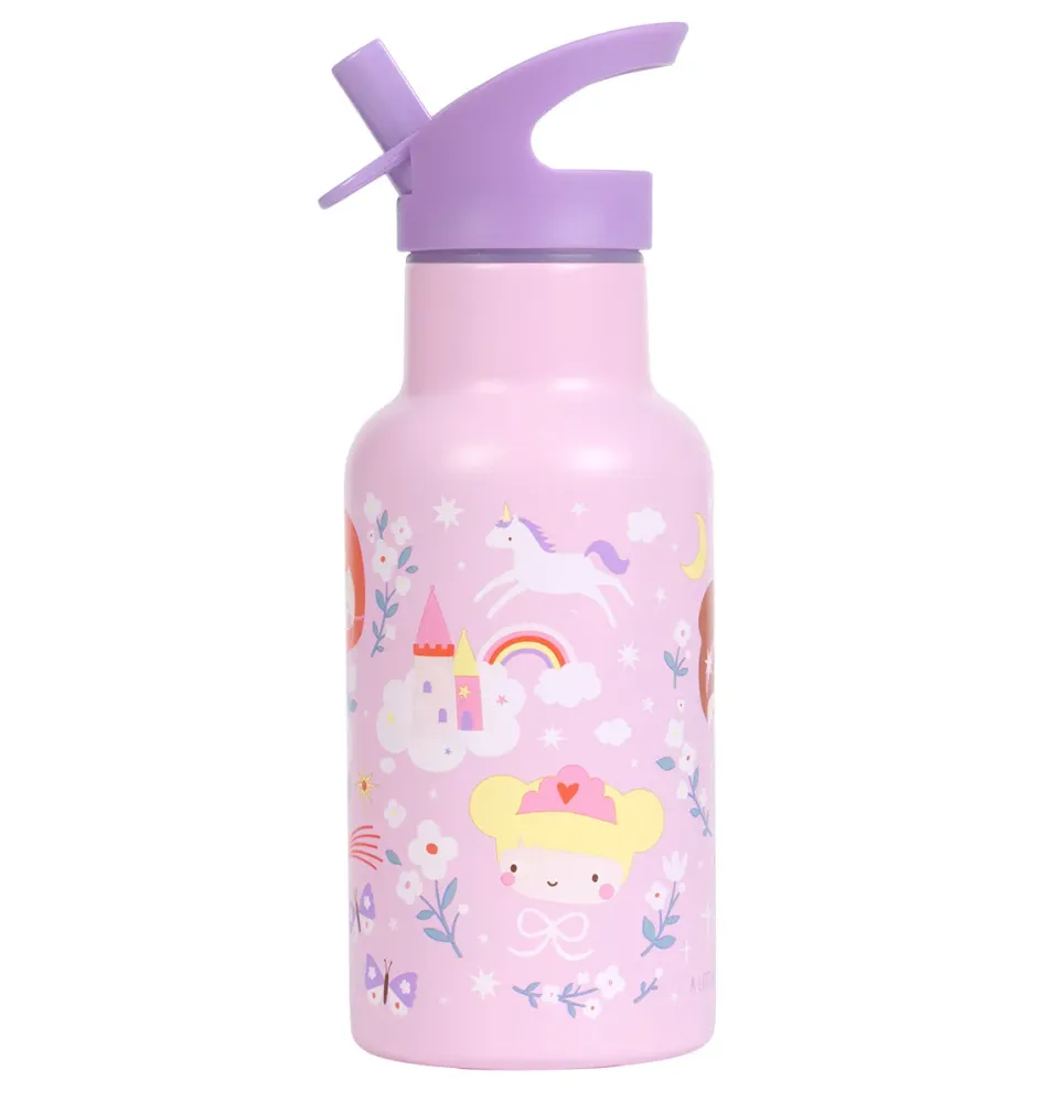A Little Lovely Company Prinsessen RVS drinkfles 350 ml