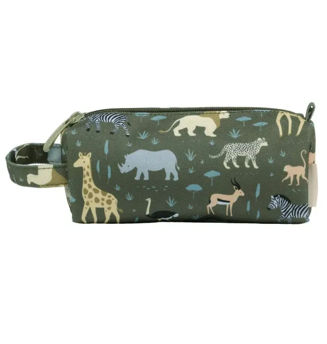 A Little Lovely Company Savanne etui groen polyester