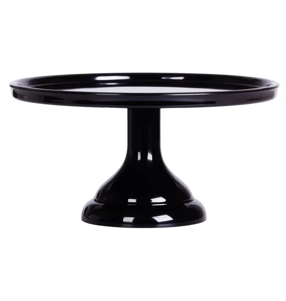 A Little Lovely Company taartplateau klein zwart melamine
