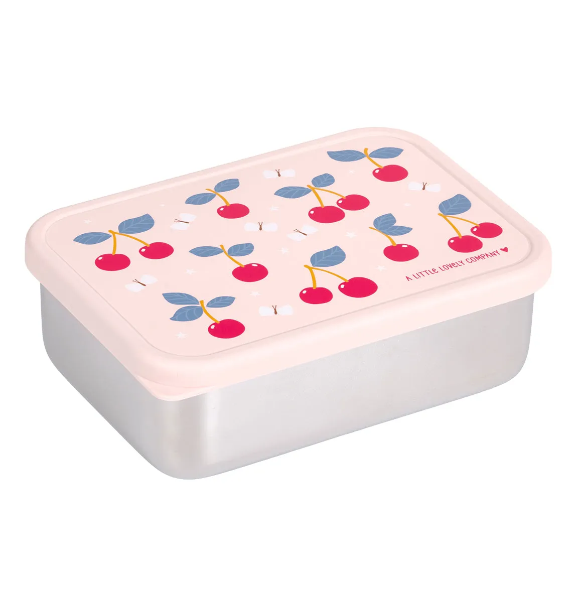 A Little Lovely Company Kersen RVS lunchbox vaatwasserbestendig