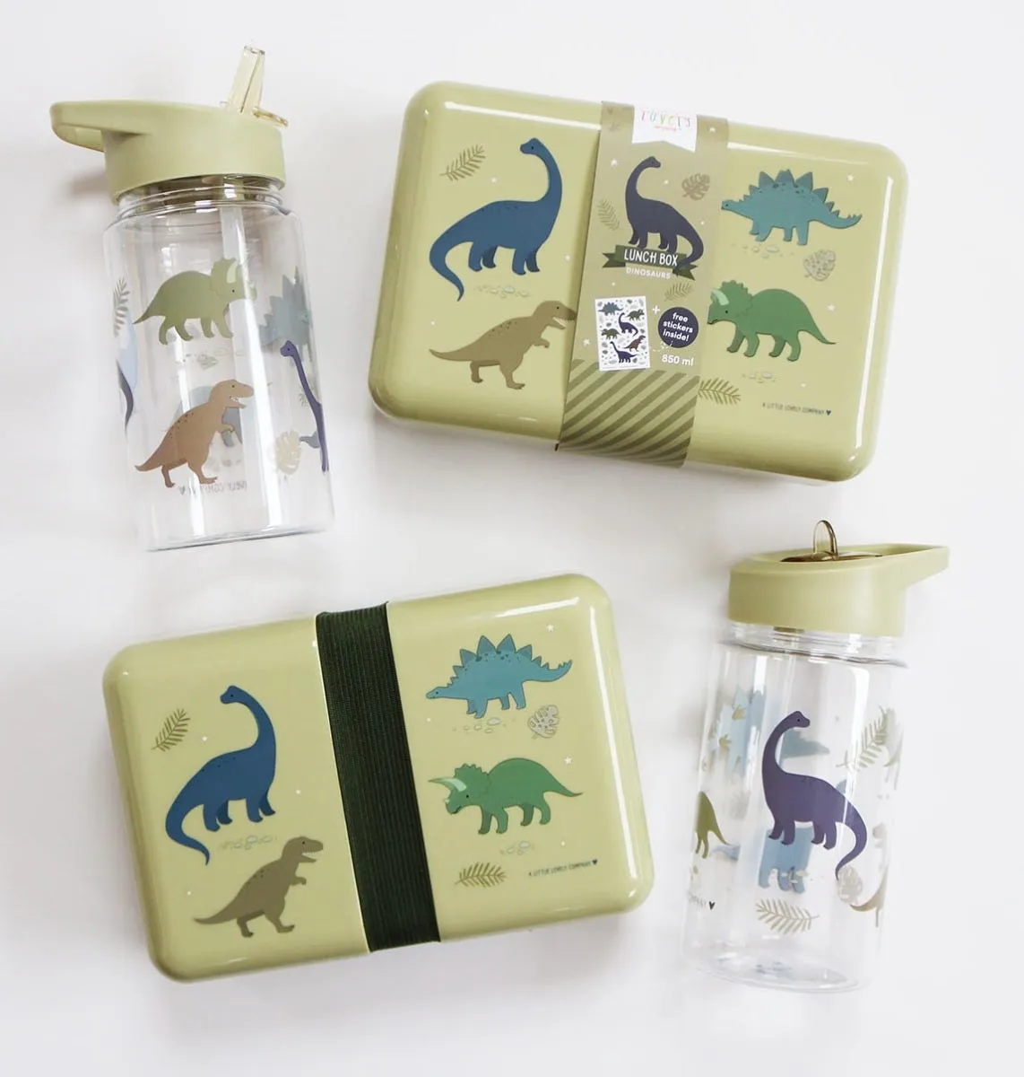 A Little Lovely Company Dinosaurussen drinkfles 450 ml