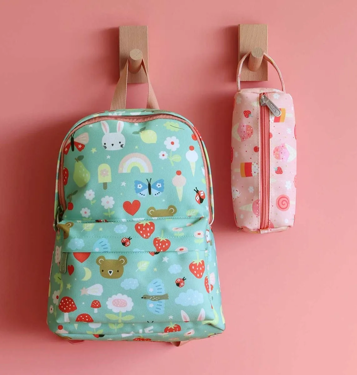A Little Lovely Company Joy rugzakje klein mintgroen