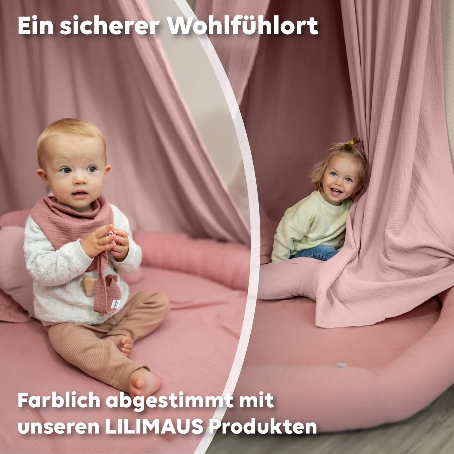 Lilimaus Bodenkissen Vloerkussen Mousseline Creme met Ruches