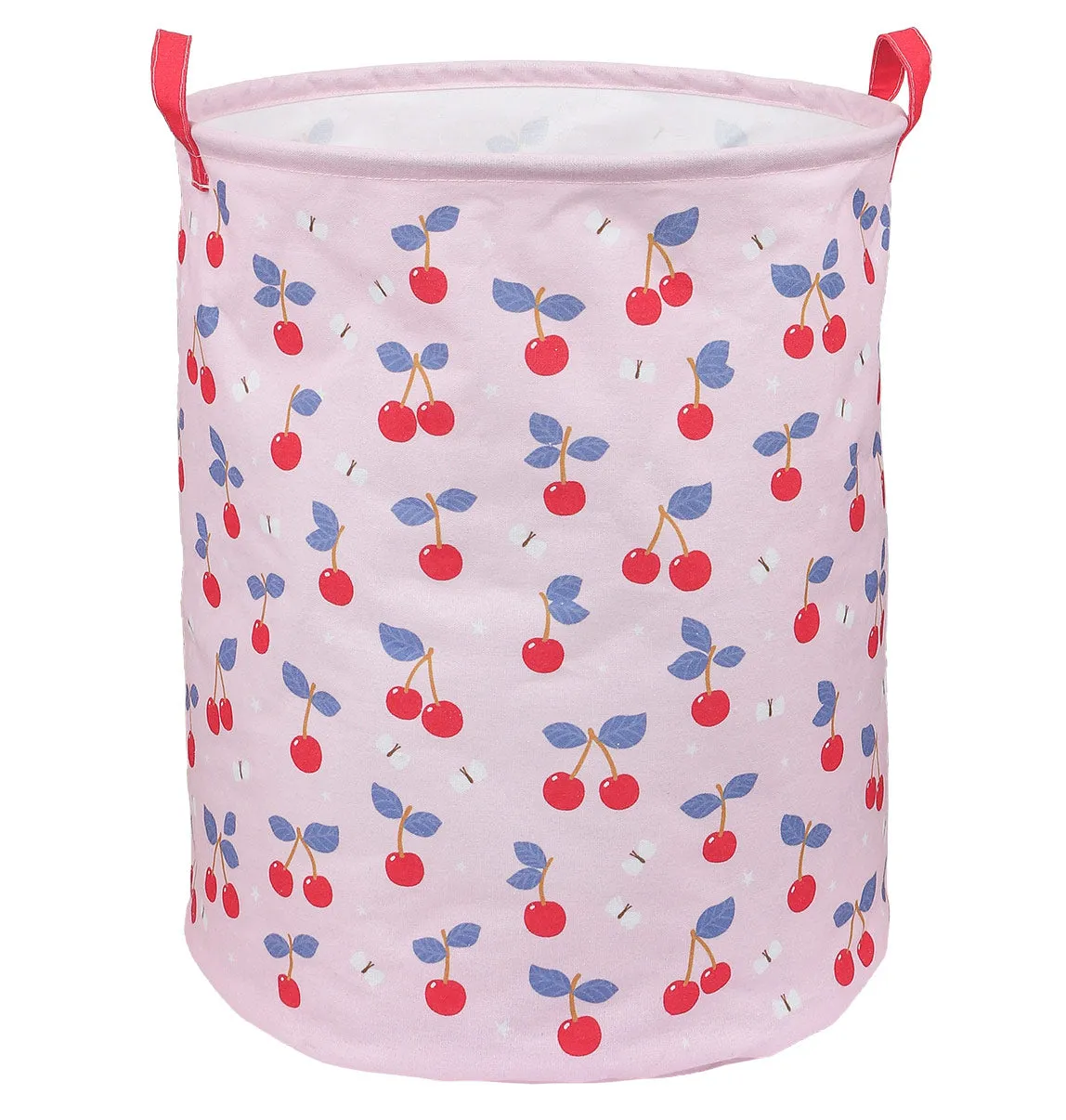 A Little Lovely Company Kersen opbergmand roze katoen groot