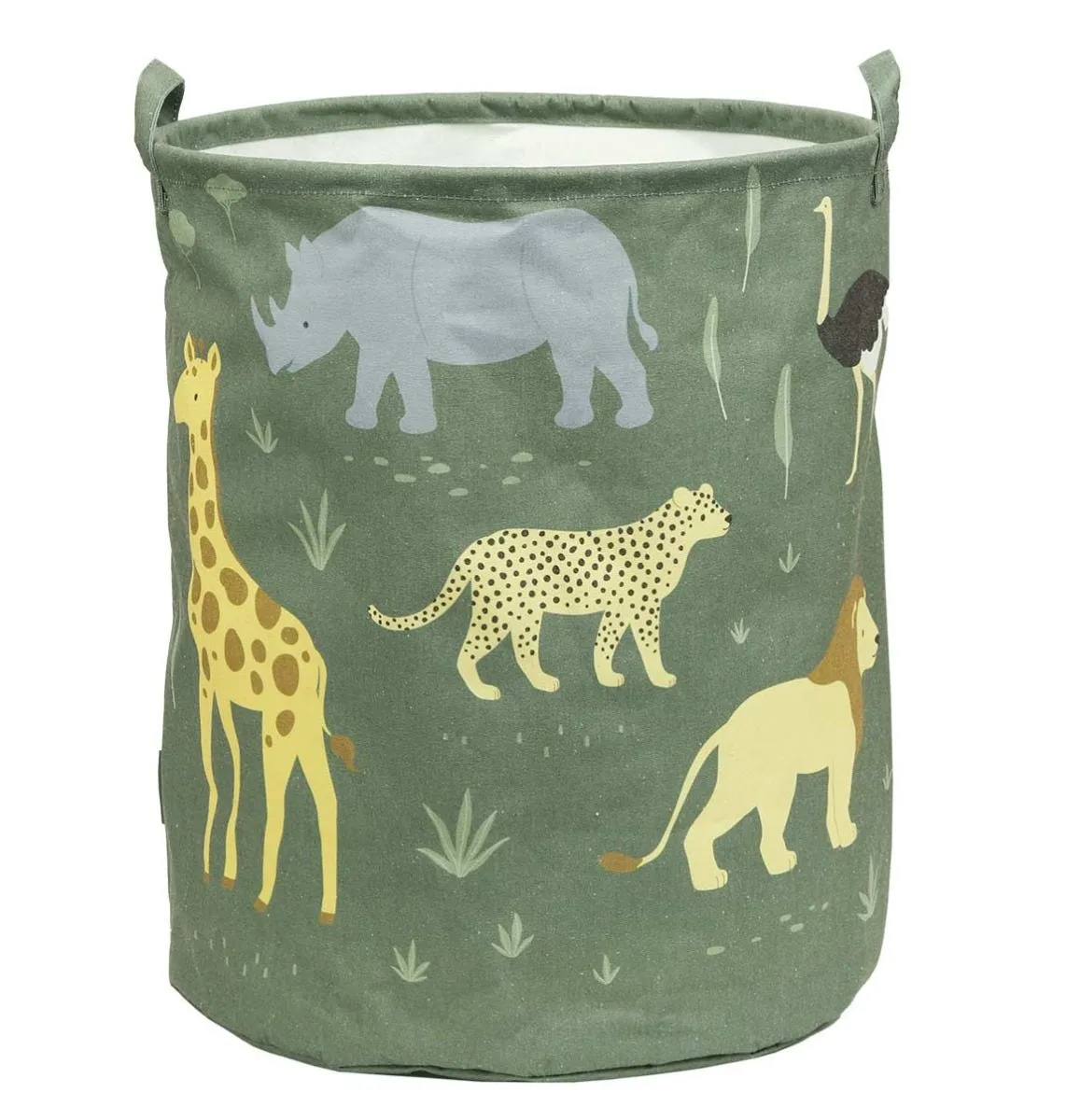 A Little Lovely Company Savanne opbergmand groen katoen groot