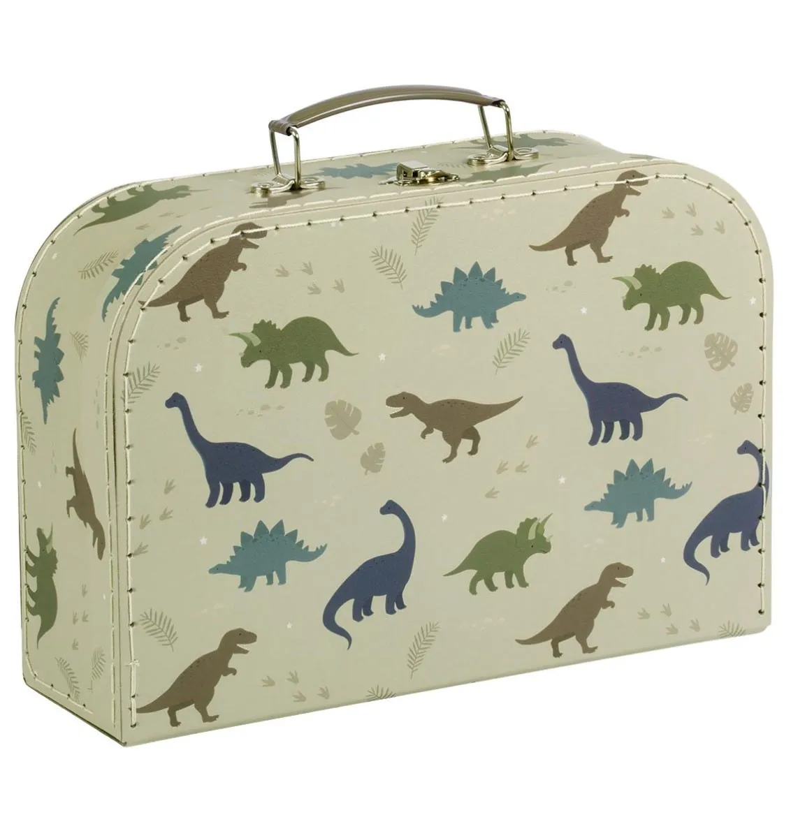 A Little Lovely Company Dinosaurussen kofferset 2 stuks groen karton