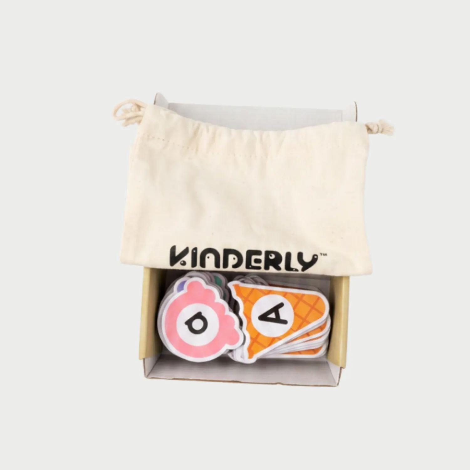 Kinderly Baby alfabet puzzel magnetisch 52 stuks ijsjes