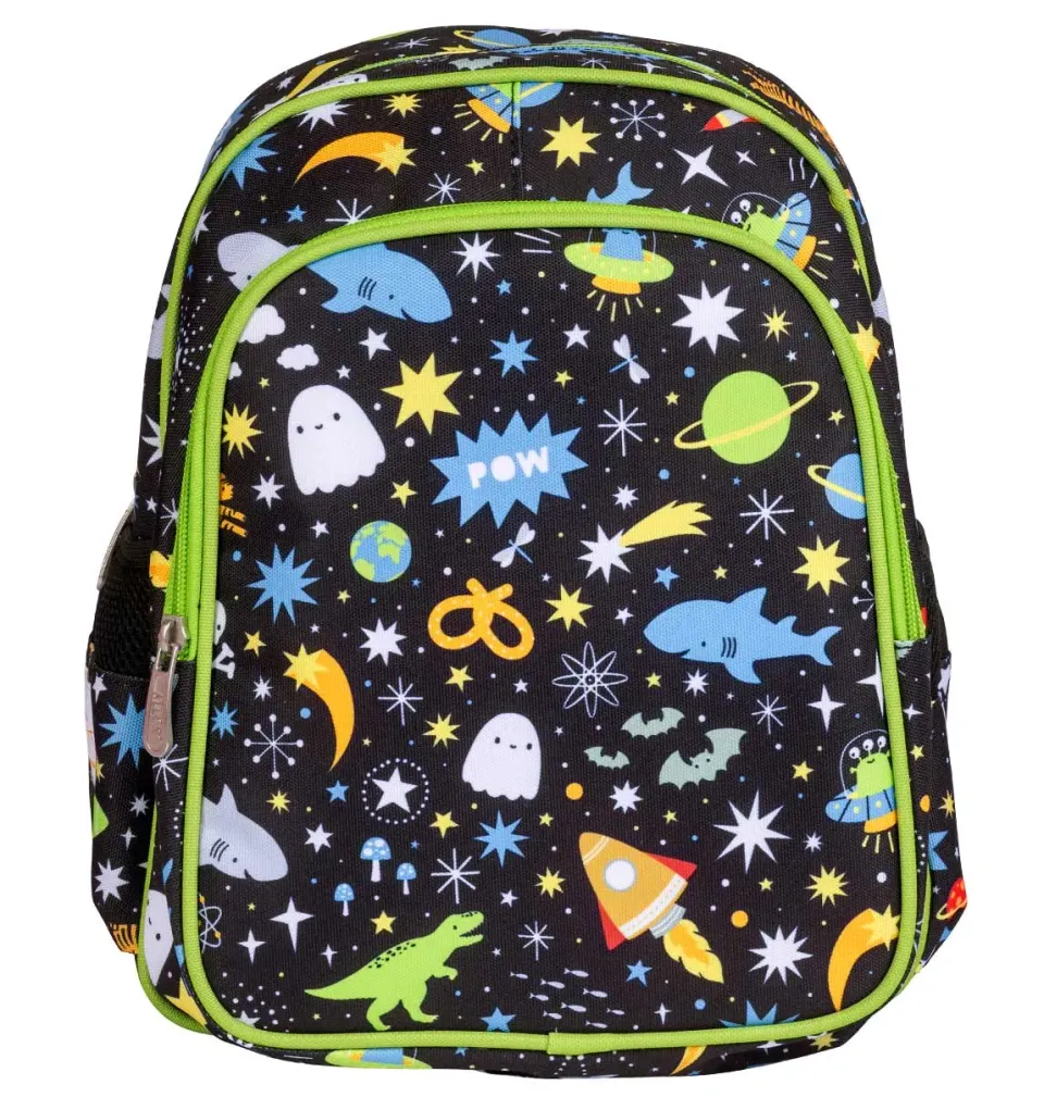 A Little Lovely Company Galaxy rugzak zwart sterren gevoerd